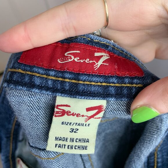 Seven7 For All Mankind Dark Wash Jeans - Picture 6 of 10